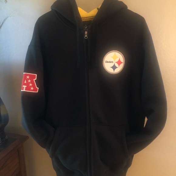 NFL MENS Steelers Jacket Size Large - Picture 9 of 9